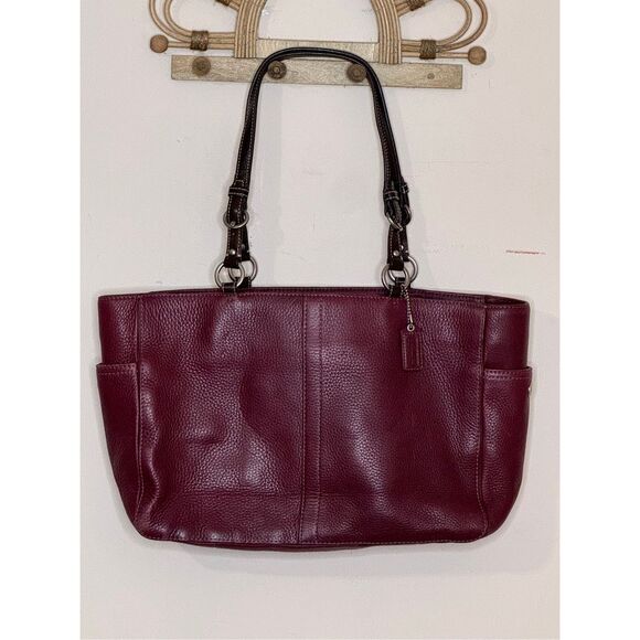 Coach Chelsea Tote Pebbled Leather Plum - Picture 1 of 8